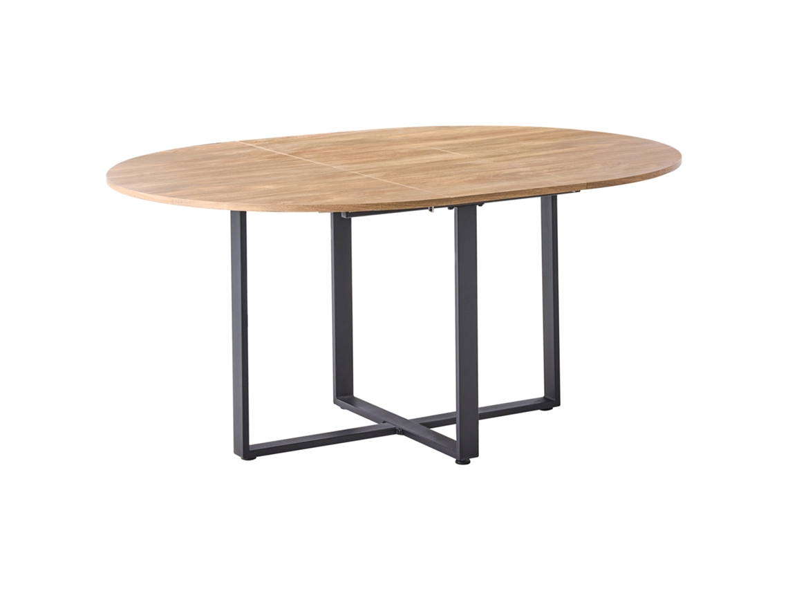 Mesa de comedor Beliani Alexandrina en MDF marrón 120x160x75