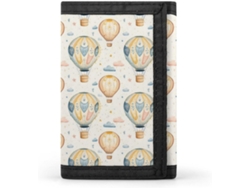 Cartera Compacta Poliéster Con Cremallera Para Hombre Diseño Estampado