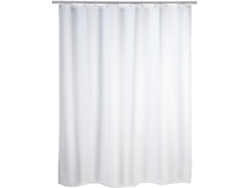 Cortina de ducha 180x180 cm, cortina de ducha blanca, tela lavable, 180x180 cm Jortmrd