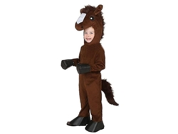 Fasst-traje De Caballo Marrón Para Niños Conjunto De Disfraces Cosplay Talla S-m-l-xl