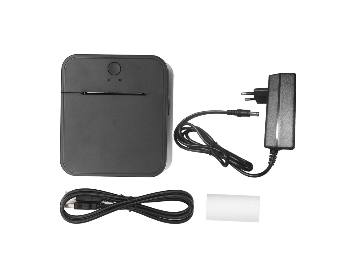 Impressora Térmica De Recibos 58mm Portátil Usb Baixo Ruído Alta Velocidade Compatível Com Windows Linux Eu Plug