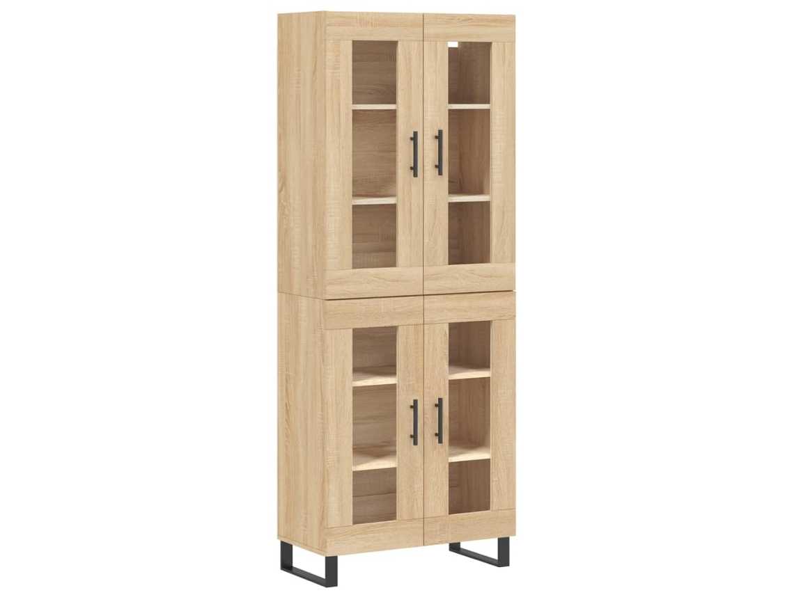 Maison Exclusive - Aparador Alto Madera Contrachapada Color Roble 69,5x34x180 Cm
