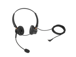 Fone De Ouvido Para Centro De Atendimento H600d-2.5 Binaural Com Cancelamento De Ruído Fio 2.5mm