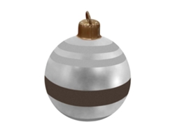 Bola navideña inflable de 60 cm en PVC, personalizada y decorativa para fiestas.