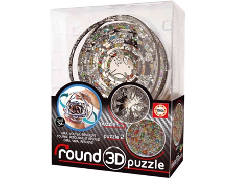 Puzzle 3D Round Charles Fazzino (8 años)