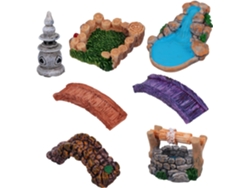 3 Juegos De Accesorios Para Decorar Un Pequeño Estanque De Micropaisaje Con Gnomos