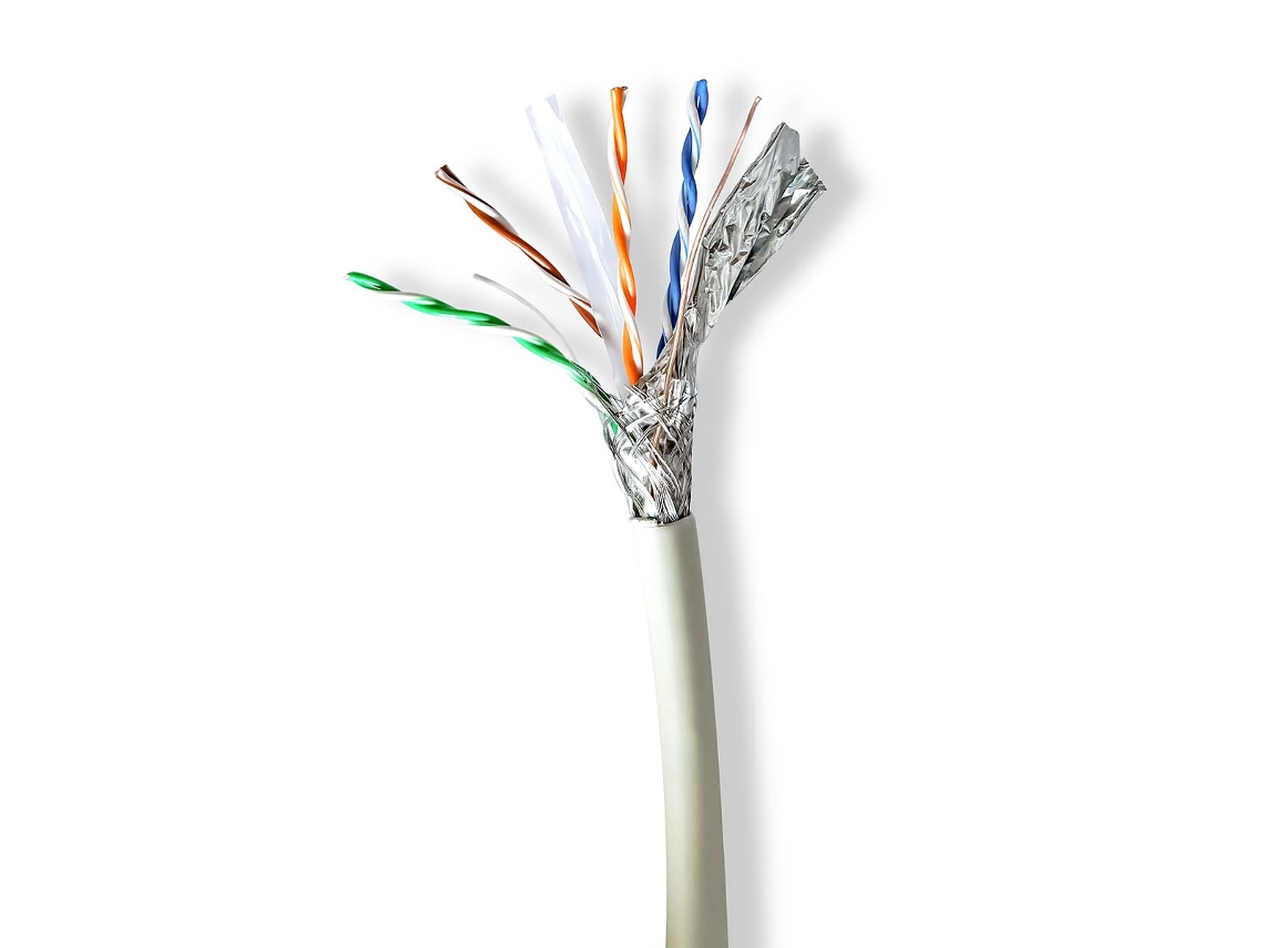 NEDIS Cable Bobina Categoría Cat6A Cable Sólido S/Ftp Cobre 100,0 Metros