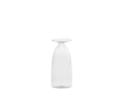 Tarro De Cristal De Borosilicato Un Fiore De 22 Cl, Hecho A Mano Con Elegante Diseño, Boca De Campana Y Refinada Decoración Para El Hogar.