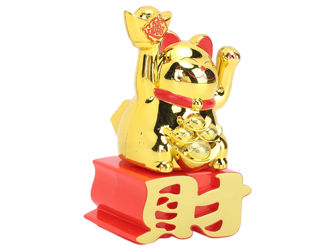 Gato De La Suerte Con Brazo Móvil, Fotosensible, Atrae La Riqueza, Decoración Para Escritorio, Coche, Oficina Ljy23109