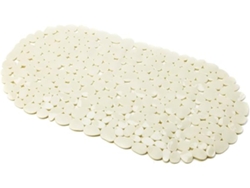 Alfombrilla De Baño De Pvc Con Cuentas De Guijarros - Fabricada Con Pvc 100% Libre De Ftalatos - 68 X 35 Cm - Limpieza Profunda