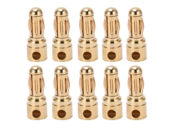 10 Conectores Banana Para Bricolaje, Cnc De Alta Precisión, 3,5 Mm, Material De Cobre Puro, Chapado En Oro, Para Accesorios De Prueba Electrónica.