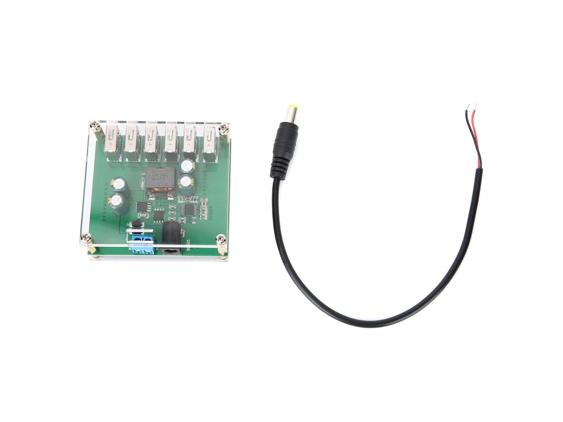 Módulo Convertidor Dc-dc Reductor De 9/12/24/36 V A 5 V 8 A Con 6 Salidas Usb