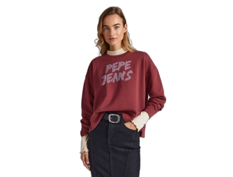 Camiseta de Mujer PEPE JEANS Bailey Rojo (XL)