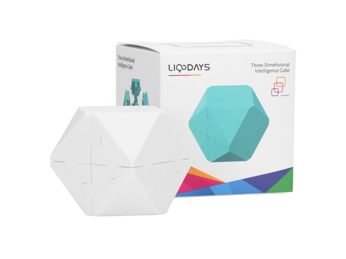 Ats-juguete De Rompecabezas Lógico Para Niños Abs Divertido Antiestrés Montaje 3d Bloques Educativo Regalo De Cumpleaños Blanco