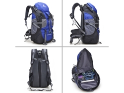 Mochila De Trekking De 50 Litros Resistente Al Agua Para Acampar, Viajar, Escalar Y Actividades Al Aire Libre.