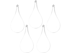 Bolas Plástico Transparente Rellenables Juego 5 Gotas Ligeras Decoración Paredes