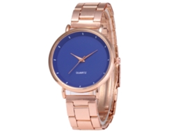 Reloj Analógico De Cuarzo Con Brazalete De Acero Azul Real Para Mujer - Regalo Clásico