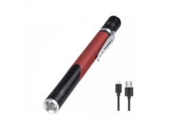 Mini bolígrafo Xpgled con clip para iluminación del hogar, tres fuentes de luz (rojo)