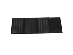 Panel solar portátil plegable de 28 W, resistente al agua.