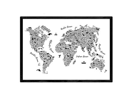 Poster NACNIC Mapa Tipográfico (A3)