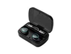Auriculares inalámbricos Bluetooth con micrófono y estuche de carga, pantalla LED, estilo TWS. Mdug