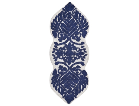 Alfombra de baño de algodón azul 150 x 60 cm Canbar BELIANI