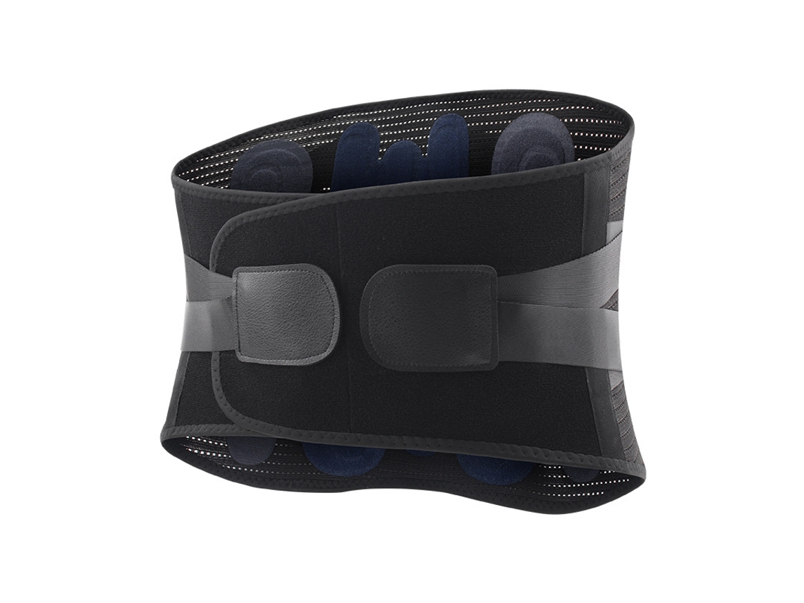 Cinturón deportivo de soporte de cintura, transpirable, cálido, con soporte de placa de acero, negro Chennnls G (8,5 x 10,4 m)