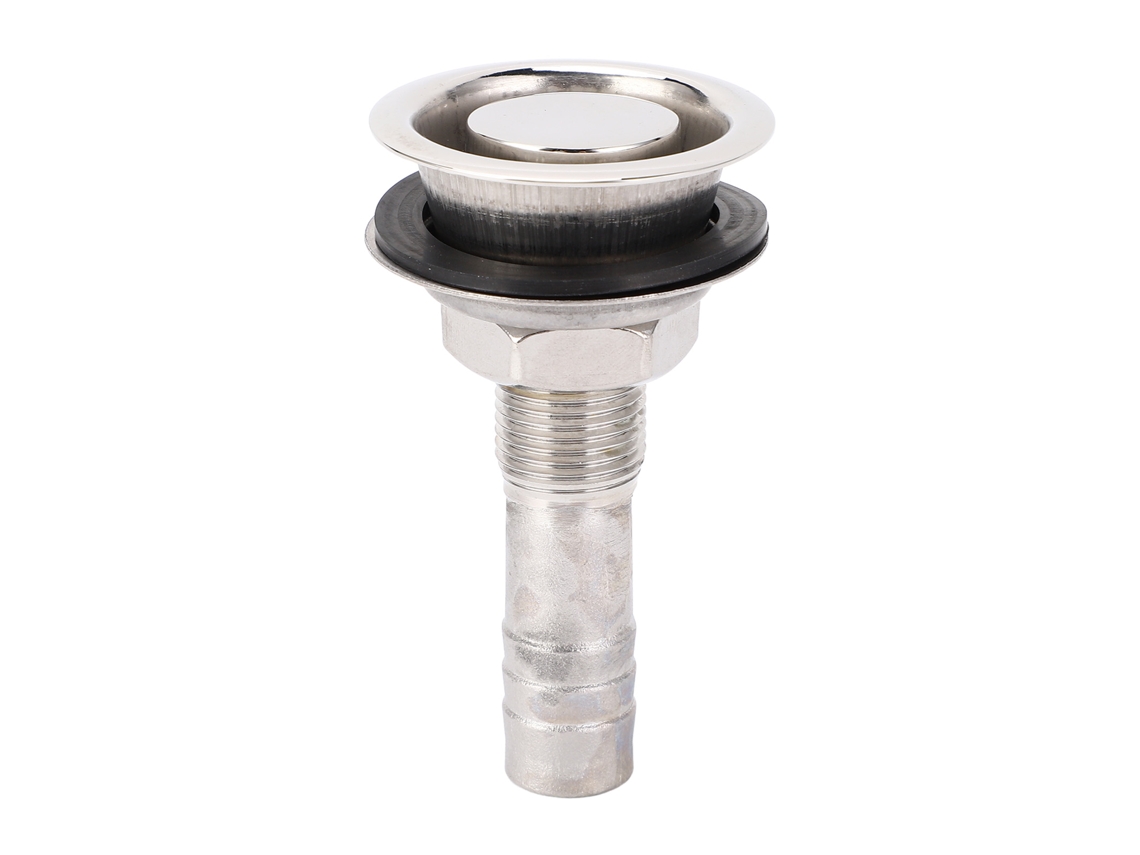 Yncm-válvula Hull Recta Acero Inoxidable 16mm Para Barcos