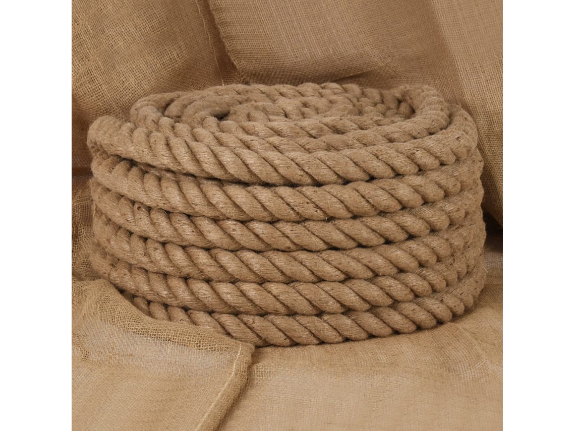 Cuerda De Yute 25 M De Longitud Y 40 Mm De Grosor