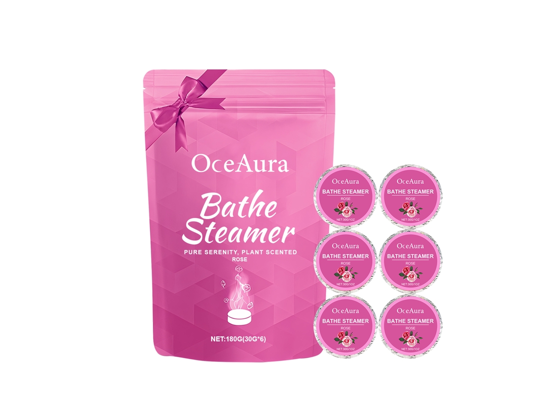 Pastillas de vapor para ducha con aromaterapia - Relajación con rosas