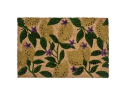Tapete De Entrada Tazlina Multicolor 40 X 60 Cm Limão Fibra De Coco