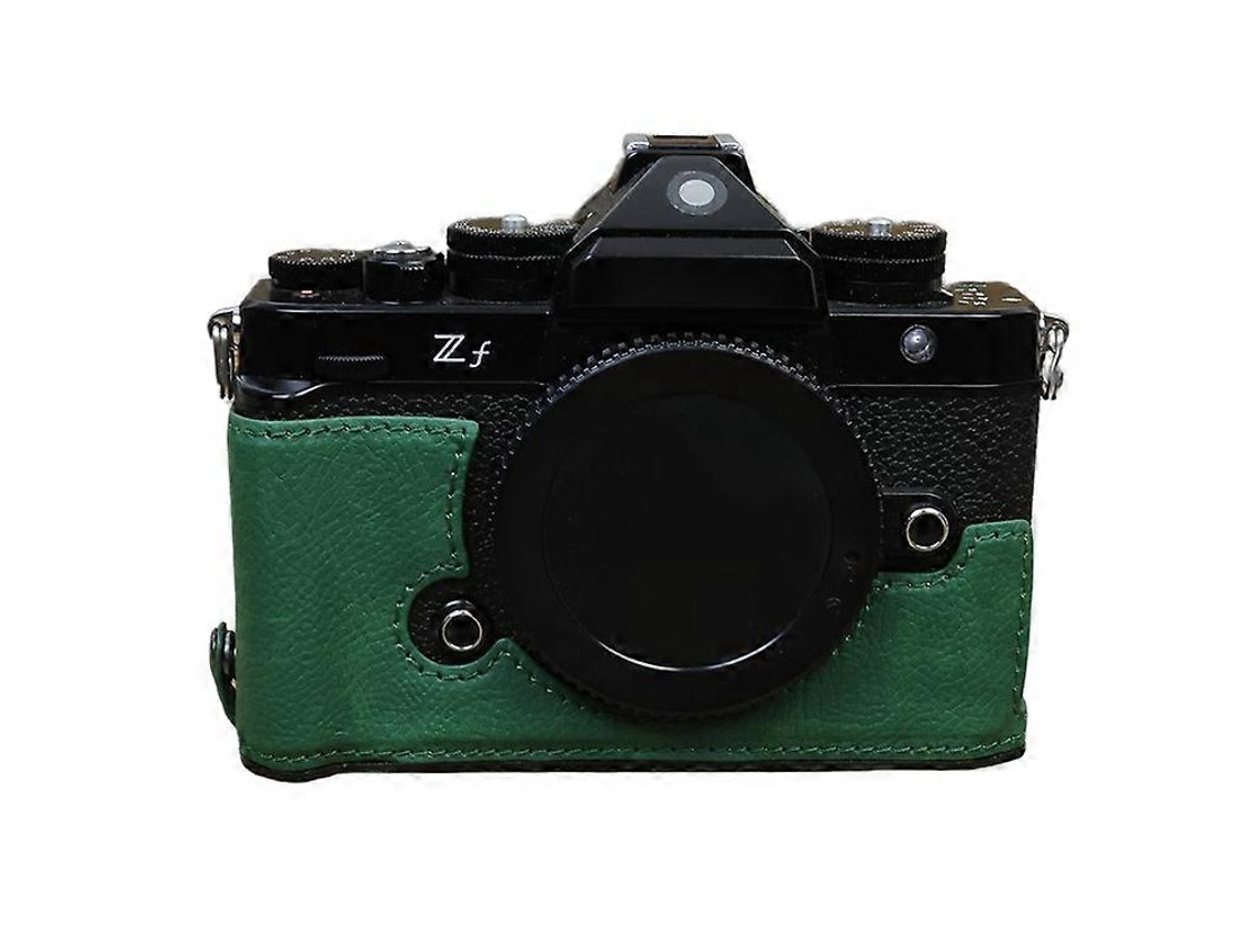 Bolsa de cuero sintético para cámara Nikon Zf con ranura para batería y funda protectora anticaídas Facpoet