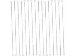 Juego De 16 Cepillos De Paja Larga De Acero Inoxidable Y Nailon, Cepillo Flexible De 250 Mm.