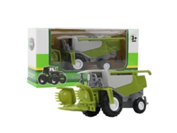 Cosechadora De Juguete, Modelo Agrícola A Escala 1:50, Tractor Infantil De Aleación De Zinc Y Abs.
