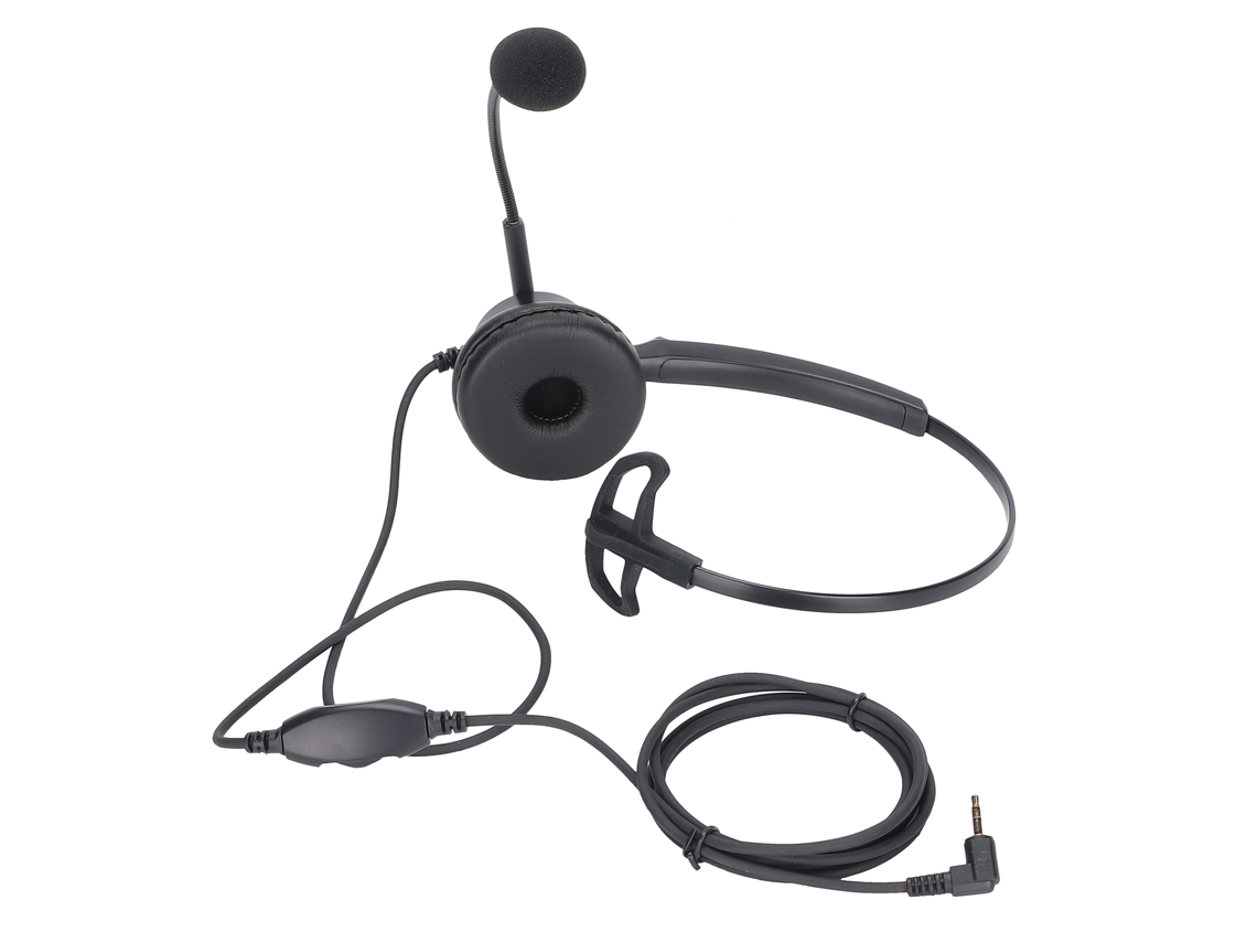 Auriculares Empresariales H600-2.5va Con Micrófono Y Volumen Ajustable, Conexión De 2,5 Mm