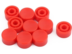 10 Tapas Redondas Para Botones Táctiles, Cubiertas Protectoras Para Interruptores De 6 Mm X