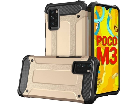 Funda Xiaomi Redmi Note 10 5G/Poco M3 Pro LMOBILE Hybrid (Dorado)