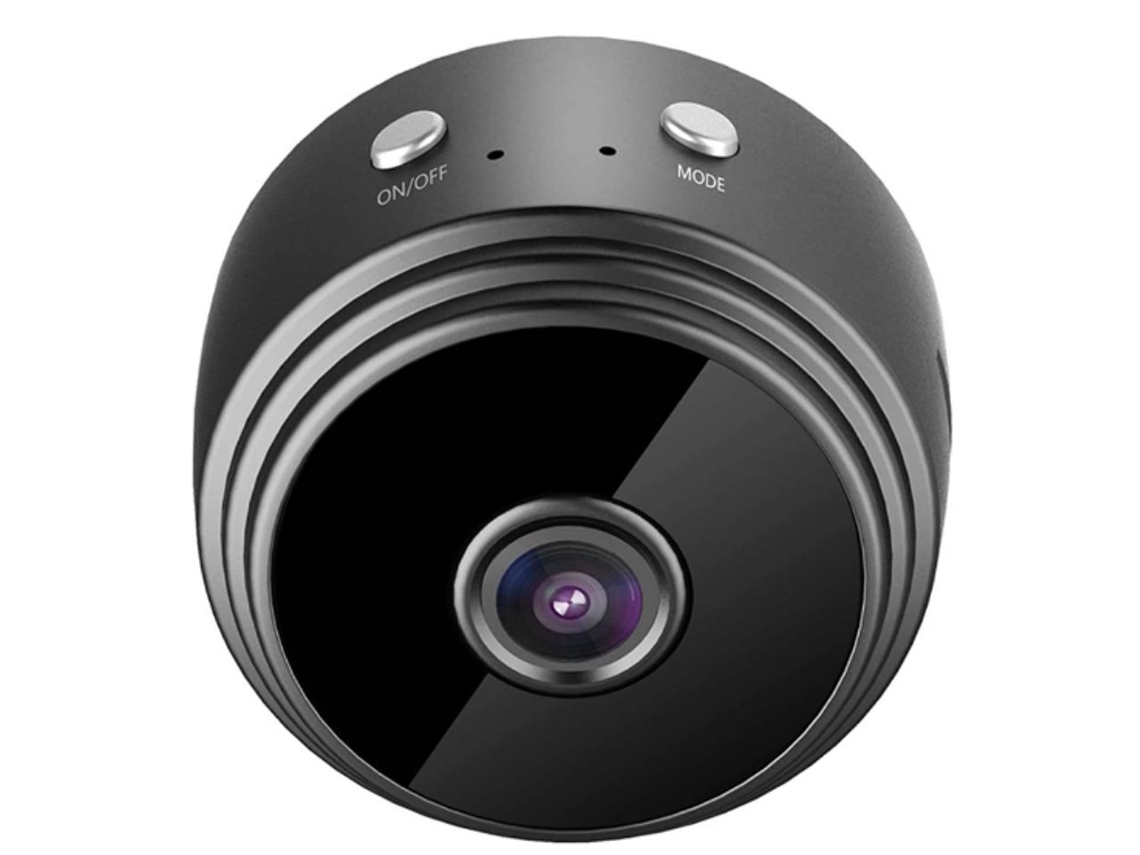 Mini cámara espía Yizhood HD 1080P con wifi, visión nocturna inalámbrica y detección de movimiento (negra)