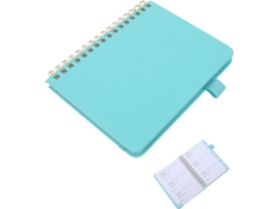 Cuaderno De Contraseñas A6 Azul Cielo Con Pestañas Alfabéticas, 56 Hojas/112 Páginas.