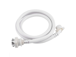 Manguera Blanca De 2 M Para Entrada De Agua De Lavadora Con Conexión De Pvc Resistente A La Presión.