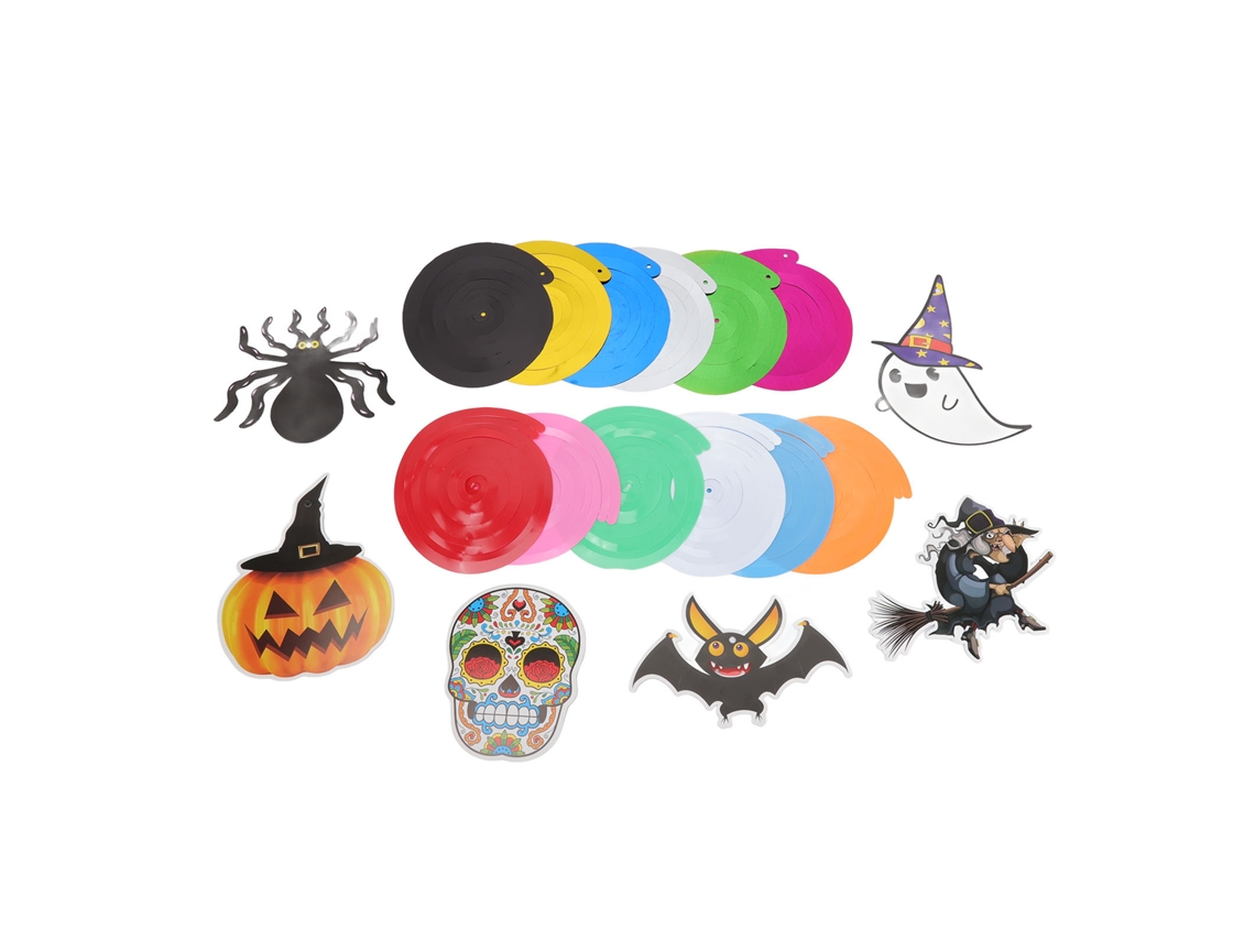 Rebe-decoraciones De Remolino Colgantes De Halloween Lindas Bonitas Reutilizables Diy Fáciles Para Techos Y Habitaciones