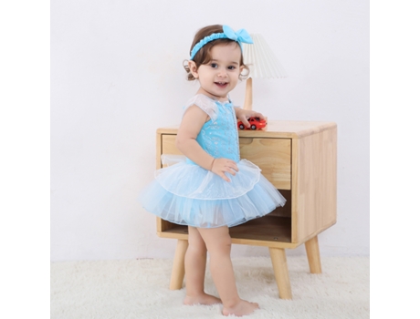 Disfraz navideño princesa Elsa Cosplay bebé mameluco de una pieza 80cm