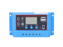 Regulador de carga solar PWM LCD para paneles fotovoltaicos de 12V 24V 30A (sin marca)
