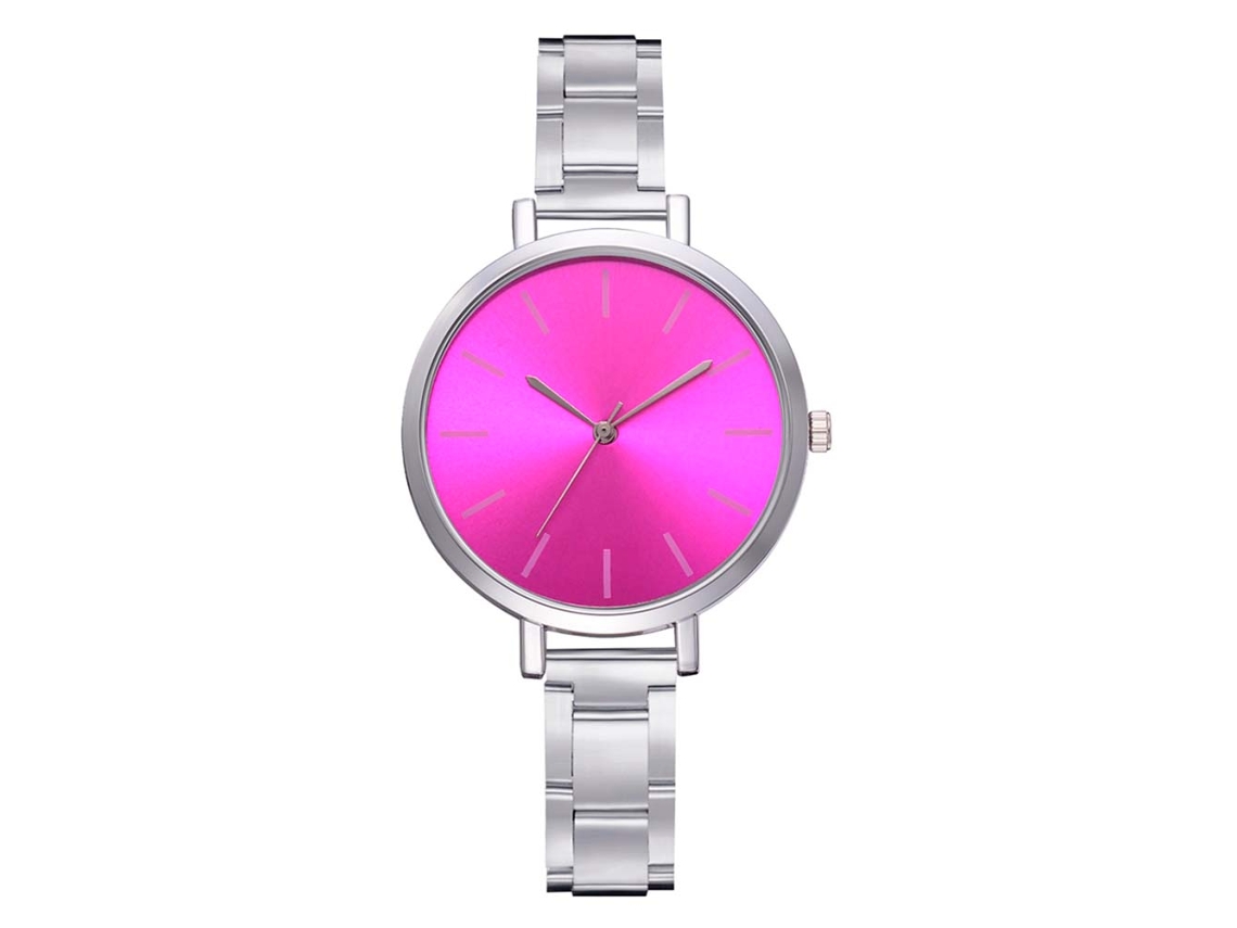 Relógio Feminino Vansvar De Couro Pu Com Strass E Mostrador De Padrão Elegante Casual De Quartzo Branco