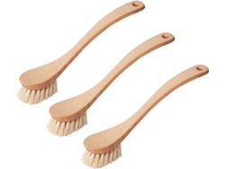 Cepillo De Plato En Fibra De Agave – Madera Fsc, 100% Vegetal, Sostenible – Pack 3