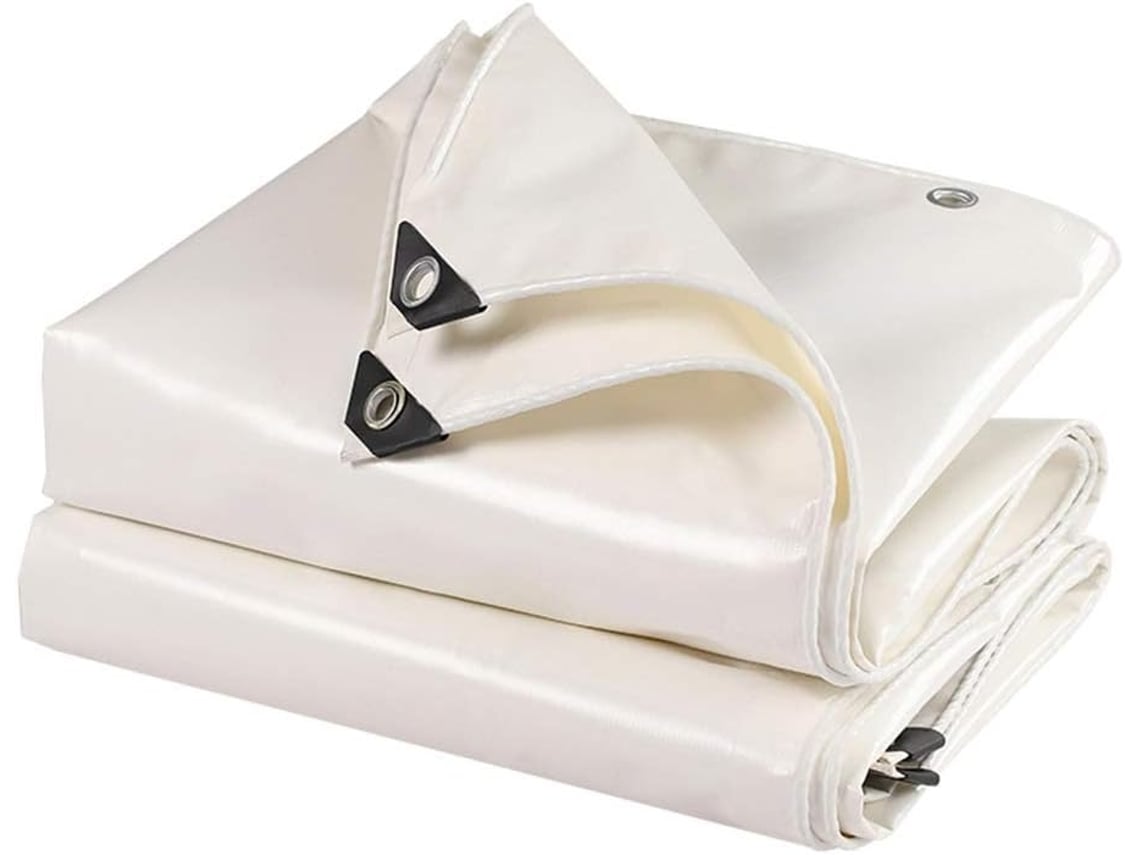 Lona Blanca De Exterior Para Protección Contra El Sol Y La Lluvia, Ideal Para Cobertizos.
