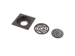 Desagüe de suelo de cobre negro con colador para cocina, baño y balcón.