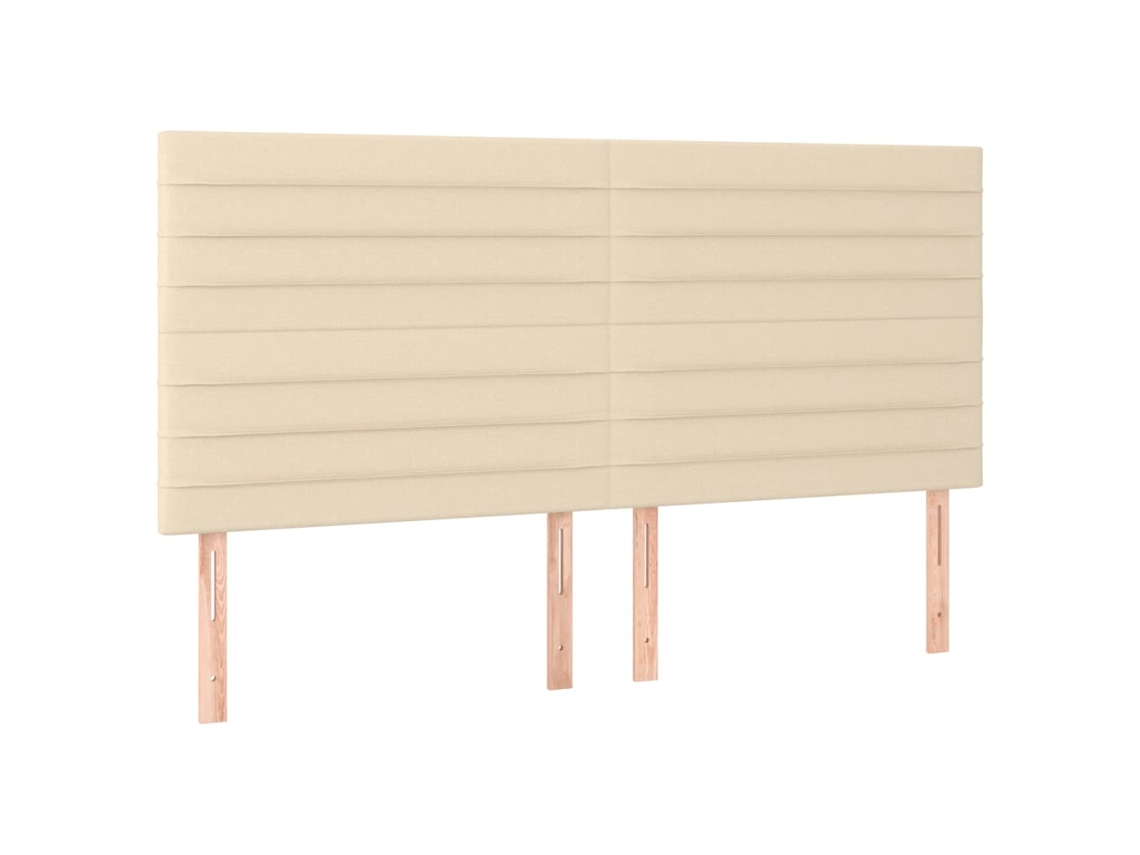 Maison Exclusive - Cabecero De Cama De Tela Color Crema 180x5x118/128 Cm