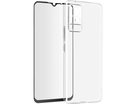 Kit Funda + Protector de Pantalla Vivo V21 AVIZAR Flexible (Negro)