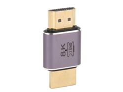 Adaptador Hdmi 2.1 Macho A Macho, Conector 8k 60hz 48gbps Con Indicador, Compatible Con 4k 120hz, Earc Y Hdcp 2.2/2.3.